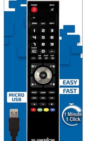 TELECOMANDO UNIVERSALE PER TV SUPERIOR FREEDOM USB 2IN1 BLACK SUPTUB002