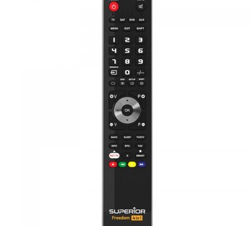 TELECOMANDO UNIVERSALE PER TV SUPERIOR FREEDOM USB 4IN1 BLACK SUPTUB003