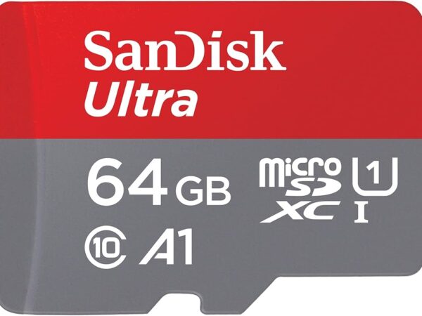 MEMORY CARD MICRO SD/TRANSFLASH 64GB SANDISK CLASSE 10 SDSQUAB-064G-GN6MA