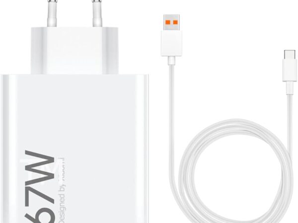 CARICABATTERIA DA RETE 67W XIAOMI BHR9465EU USB-A + CAVO TYPE-C