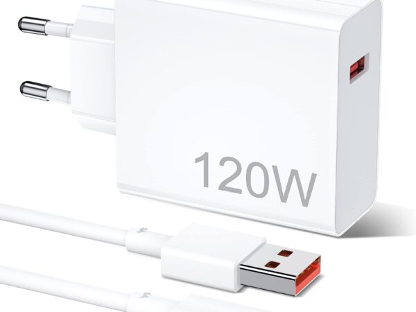 CARICABATTERIA DA RETE 120W XIAOMI BHR9462EU USB-A + CAVO TYPE-C