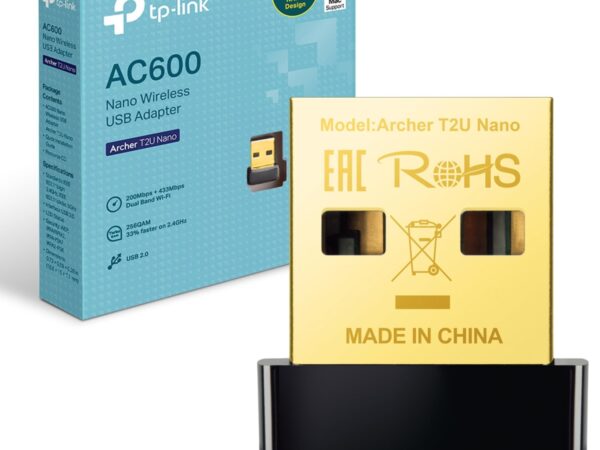 USB ADAPTER 600MBPS WIRELESS TP-LINK ARCHER T2U NANO AC600