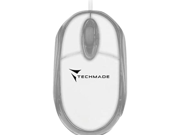 MOUSE OTTICO USB TECHMADE TM-2023-WH WHITE