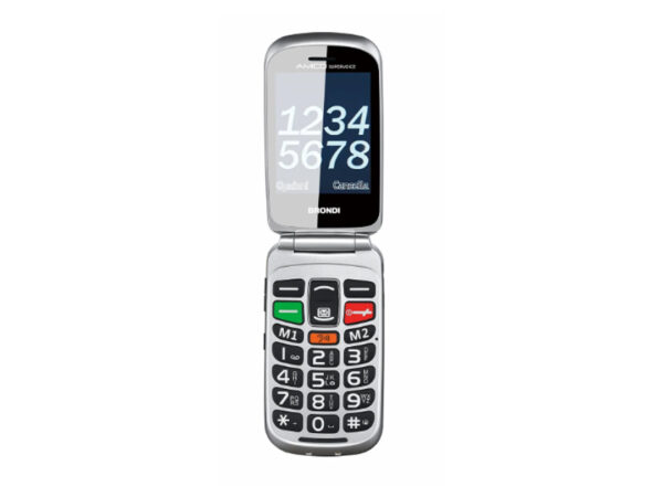 CELLULARE BRONDI AMICO SUPERVOICE DUOS BLACK / SILVER ITALIA
