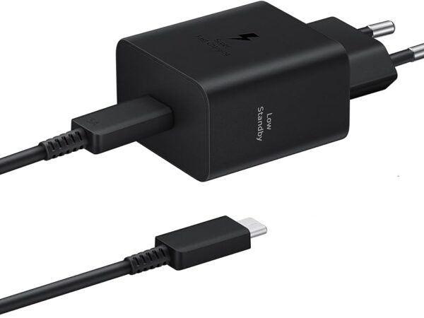 CARICABATTERIA DA RETE SAMSUNG SUPER FAST CHARGING 45W USB-C EP-T4511XBEGEU + CAVO TYPE-C BLACK