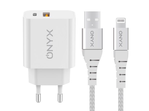 CAVO CARICA RAPIDA 12W 1M PER SMARTPHONE ONYX OX-L1 USB LIGHTNING