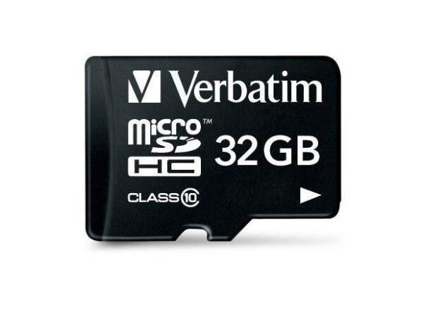 MEMORY CARD MICRO SD/TRANSFLASH 32GB VERBATIM CLASSE 10 44083