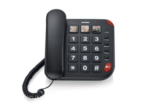 TELEFONO DA CASA BRONDI BRAVO 15 BLACK