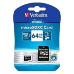 MEMORY CARD MICRO SD/TRANSFLASH 64GB VERBATIM CLASSE 10 44084