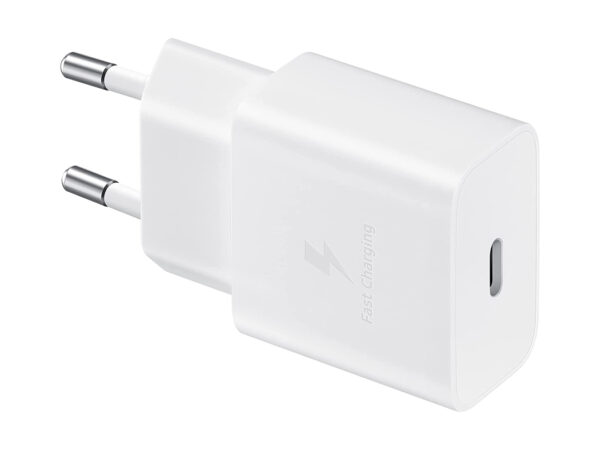 CARICABATTERIA DA RETE SAMSUNG SUPER FAST CHARGING 15W USB-C EP-T1510XWEGEU + CAVO TYPE-C WHITE