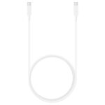 CAVO DATI/CARICA PER SMARTPHONE TYPE-C / TYPE-C SAMSUNG 5A 1,8M EP-DX510JWEGEU WHITE
