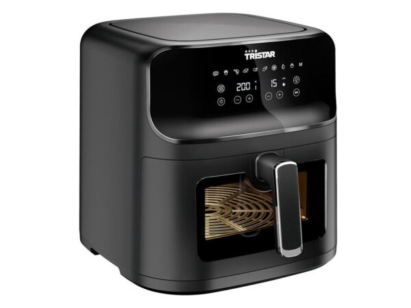 FRIGGITRICE AD ARIA CALDA CON FINIESTRA D'ISPEZIONE 7,5 LT 1700W TRISTAR FR-9039 NERO