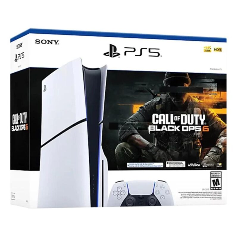 CONSOLE PS5 STANDARD EDITION SLIM 1TB SONY BUNDLE CALL OF DUTY BLACK OPS 6 WHITE ITALIA