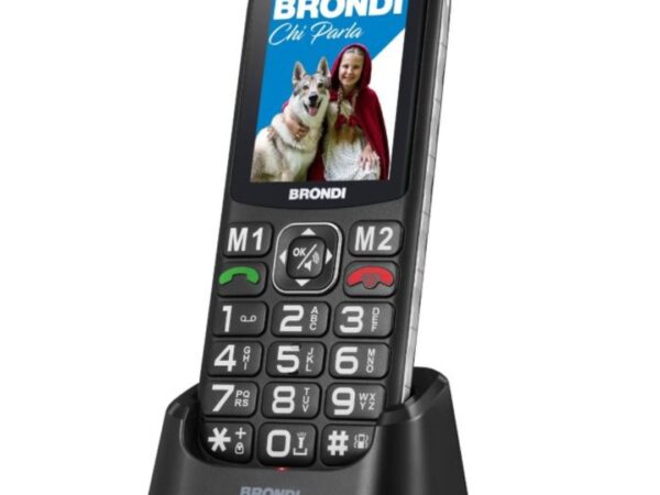 CELLULARE BRONDI AMICO DI CASA+ BLACK ITALIA