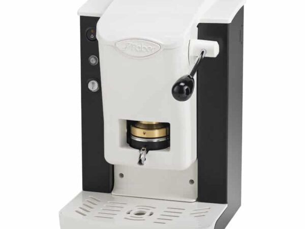 MACCHINA DA CAFFE' FABER SLOT PLAST BASIC TELAIO NERO PLASTICHE BIANCO PRESSACIALDA IN OTTONE SPNERBBASOTT