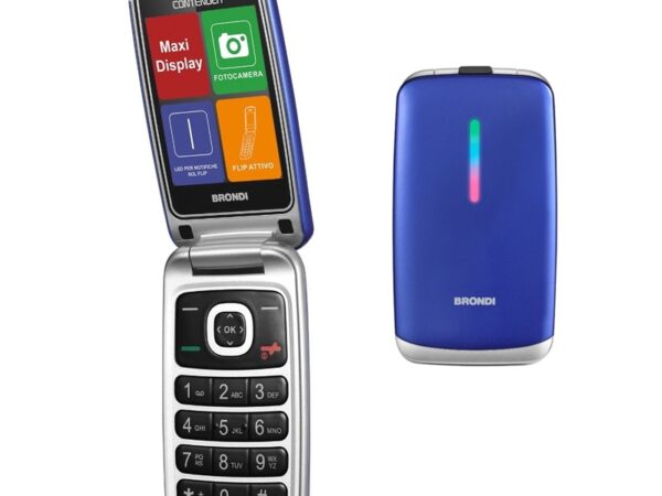 CELLULARE BRONDI CONTENDER DUOS BLU METAL ITALIA