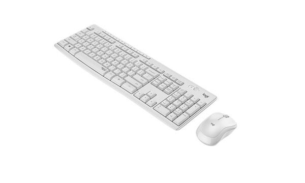 TASTIERA + MOUSE OTTICO WIRELESS LOGITECH COMBO MK295 920-009821 WHITE