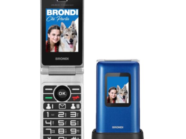 CELLULARE BRONDI AMICO PREZIOSO DUOS BLUE METAL ITALIA