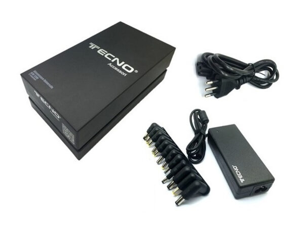 ALIMENTATORE UNIVERSALE PER NOTEBOOK TECNO ACCESSORI 120W 2.4 CON 12 ADATTATORI AUTOSETTANTI N120 53.213
