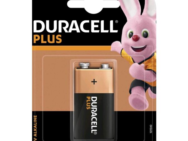 BATTERIA 9V ALCALINA 1PZ DURACELL PLUS POWER MN1604