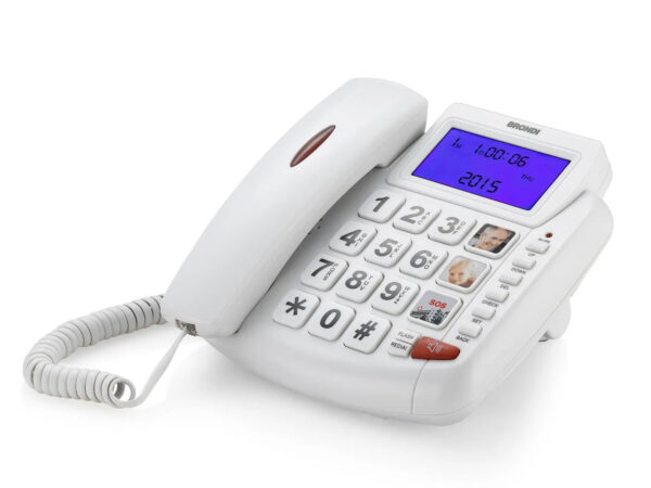 TELEFONO DA CASA BRONDI BRAVO 90 LCD WHITE