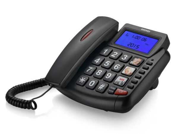 TELEFONO DA CASA BRONDI BRAVO 90 LCD BLACK