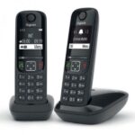 CORDLESS SIEMENS GIGASET AS690 DUO BLACK