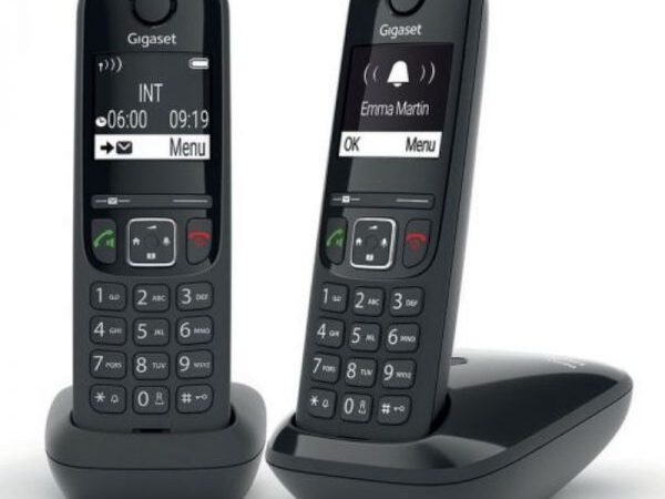 CORDLESS SIEMENS GIGASET AS690 DUO BLACK