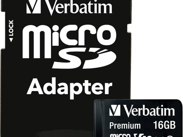 MEMORY CARD MICRO SD/TRANSFLASH 16GB VERBATIM CLASSE 10 44082