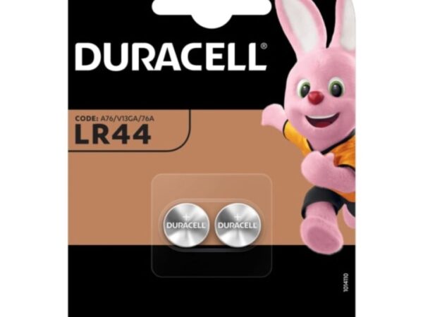 BATTERIA CMOS 1,5V ALCALINE 2PZ DURACELL LR44
