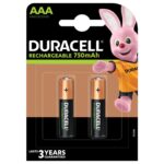 BATTERIA MINISTILO RICARICABILE AAA 750MAH BLISTER 2PZ DURACELL HR03/DC2400