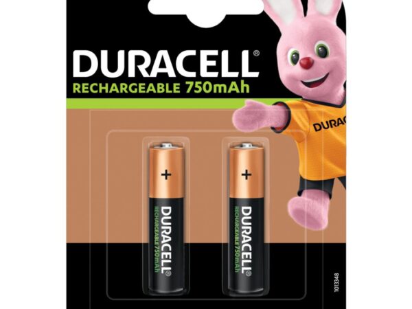 BATTERIA MINISTILO RICARICABILE AAA 750MAH BLISTER 2PZ DURACELL HR03/DC2400
