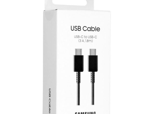 CAVO DATI/CARICA PER SMARTPHONE TYPE-C / TYPE-C SAMSUNG 3A 1,8M EP-DX310JBEGEU BLACK