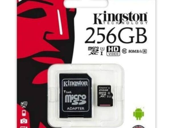 MEMORY CARD MICRO SD/TRANSFLASH 256GB KINGSTON CLASSE 10 SDCS3/256GB