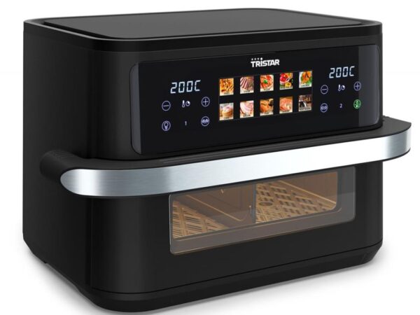 FRIGGITRICE AD ARIA CALDA DUALZONE FLEX 10LT 2800W TRISTAR FR-9078 NERO