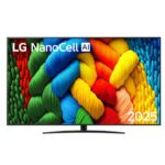 TV NANOCELL 75" LG 4K 75NANO80A3B SMART TV EUROPA BLACK