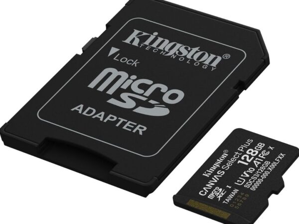MEMORY CARD MICRO SD/TRANSFLASH 128GB KINGSTON CLASSE 10 SDCS3/128GB