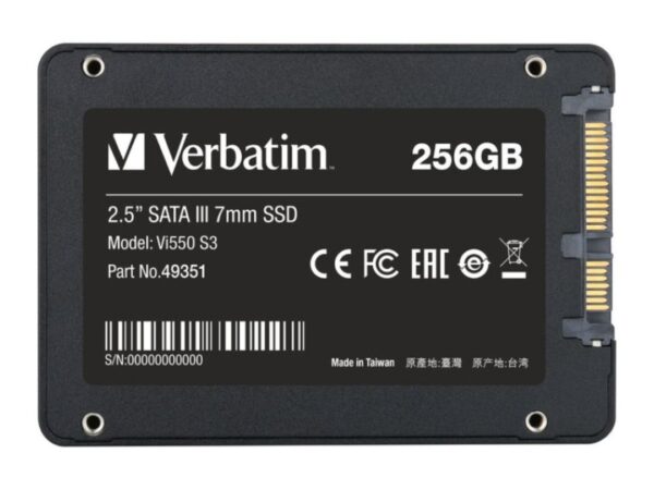 HARD DISK 2,5 SSD 256GB VI550 S3 VERBATIM SOLID STATE 49351
