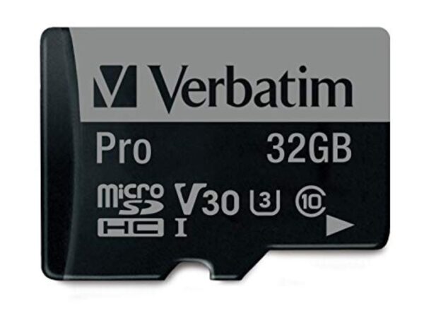 MEMORY CARD MICRO SD/TRANSFLASH PRO 32GB VERBATIM CLASSE 10 U3 47041