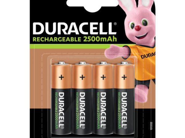 BATTERIA STILO RICARICABILE AA 1300MAH BLISTER 2PZ DURACELL HR6/DC1500