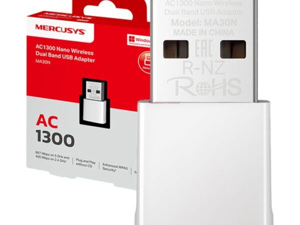 USB ADAPTER AC1300 WIRELESS MERCUSYS MA30N