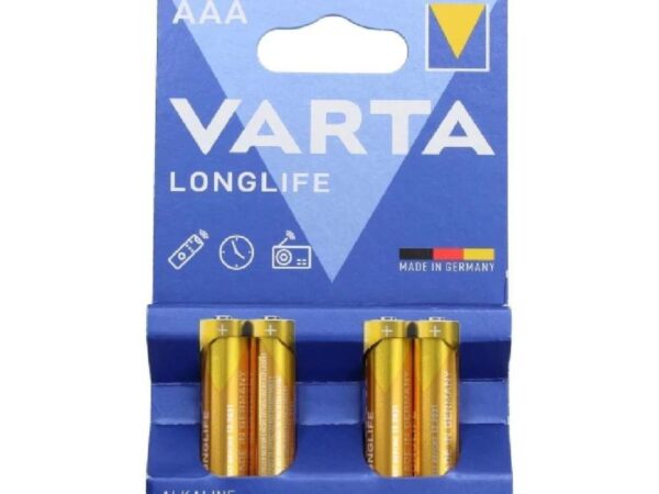 BATTERIA LONGLIFE MINISTILO AAA ALCALINA 4PZ VARTA