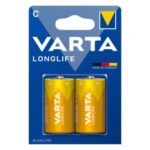 BATTERIA LONGLIFE MEZZA TORCIA C ALCALINA 2PZ VARTA