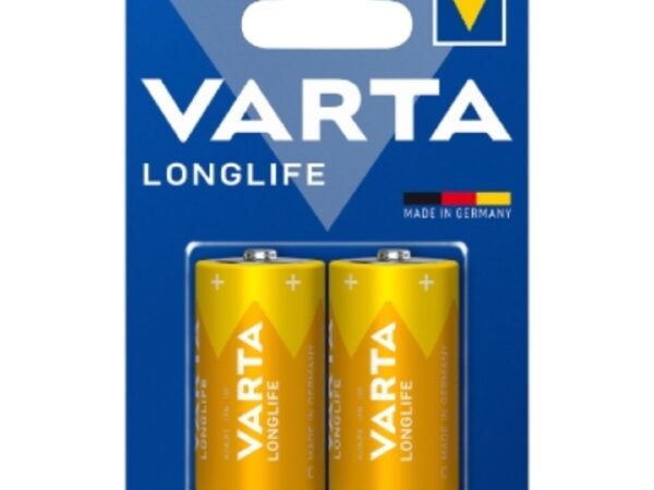 BATTERIA LONGLIFE MEZZA TORCIA C ALCALINA 2PZ VARTA