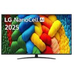 TV NANOCELL 43" LG 4K 43NANO81A3A SMART TV EUROPA BLACK