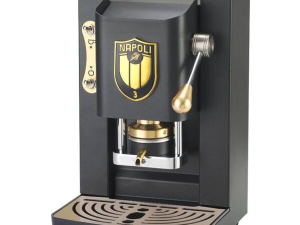 MACCHINA DA CAFFE' FABER PRO DELUXE PROBLACKBASOTT PRESSACIALDA IN OTTONE BLACK