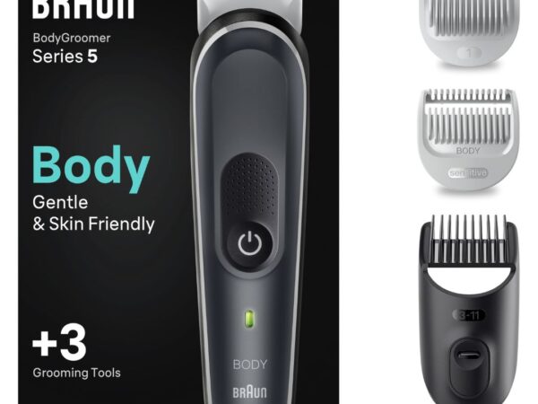 RASOIO ELETTRICO BRAUN SERIE 5 BODYGROOMER BG5340 BLACK/GREY