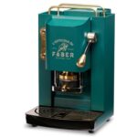 MACCHINA DA CAFFE' FABER PRO DELUXE PROBRITISHBASOTT PRESSACIALDA IN OTTONE BRITISH GREEN