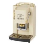MACCHINA DA CAFFE' FABER PRO DELUXE PROSABBASOTT PRESSACIALDA IN OTTONE OLD ENGLISH WHITE