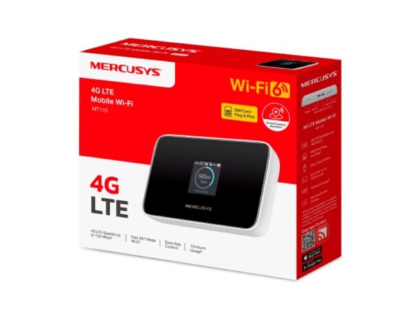 ROUTER HOTSPOT PORTATILE 4G LTE WIRELESS TYPE-C CON DISPLAY MERCUSYS MT115